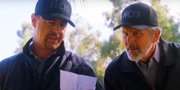 McGee and Parker study a piece of paper in NCIS season 22